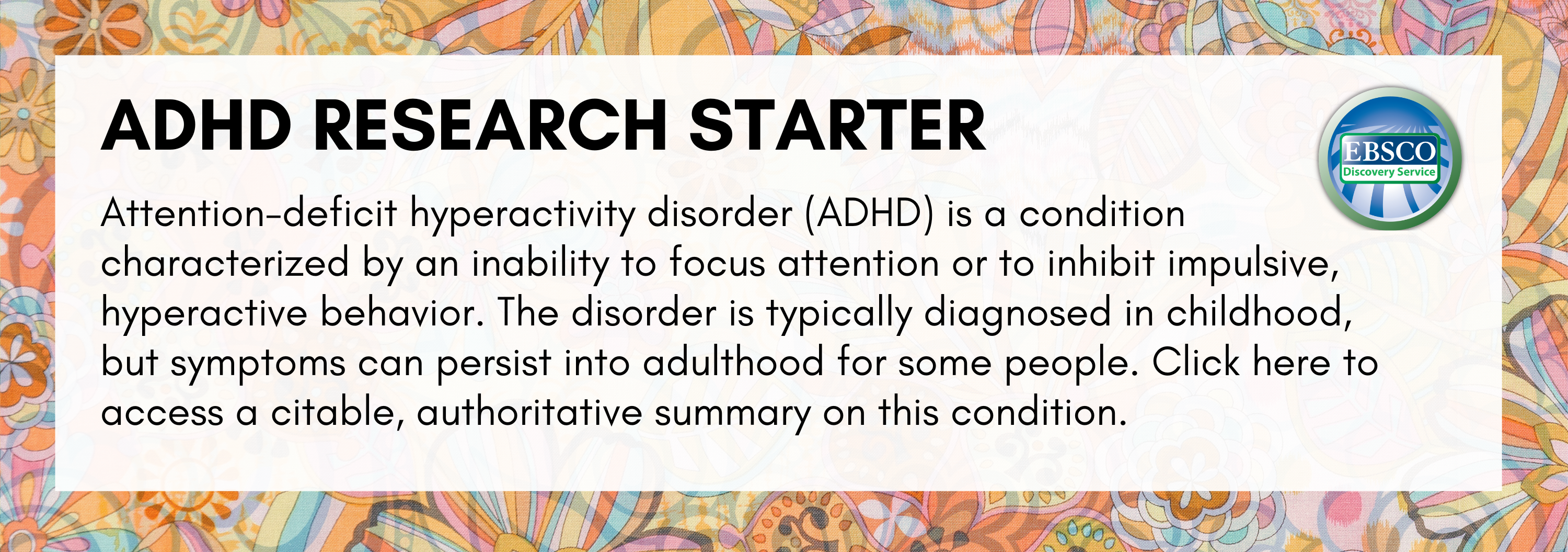 ADHD Research Starter