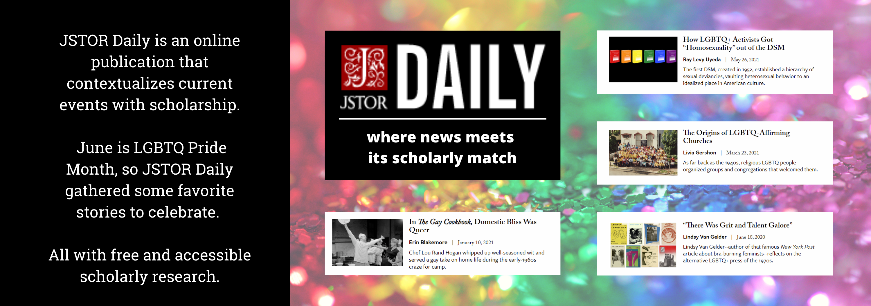 JSTOR Daily Roundup for Pride Month
