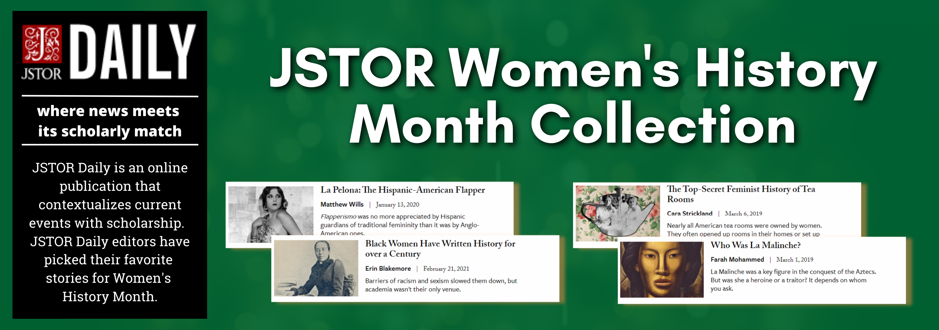Women's History Month JSTOR Roundup