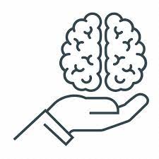 Hand Holding Brain Logo
