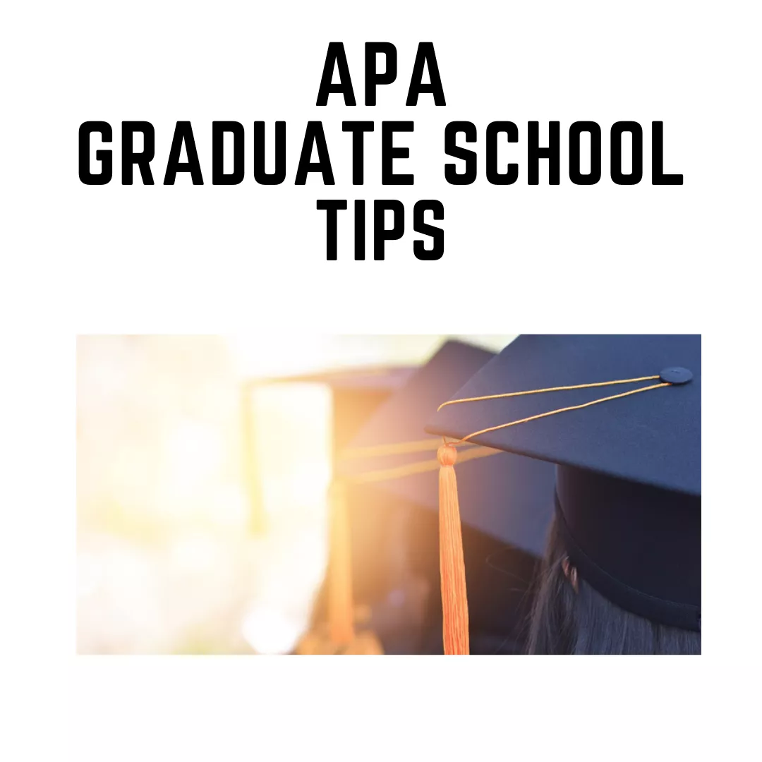 Updated  APA Graduate School Tips