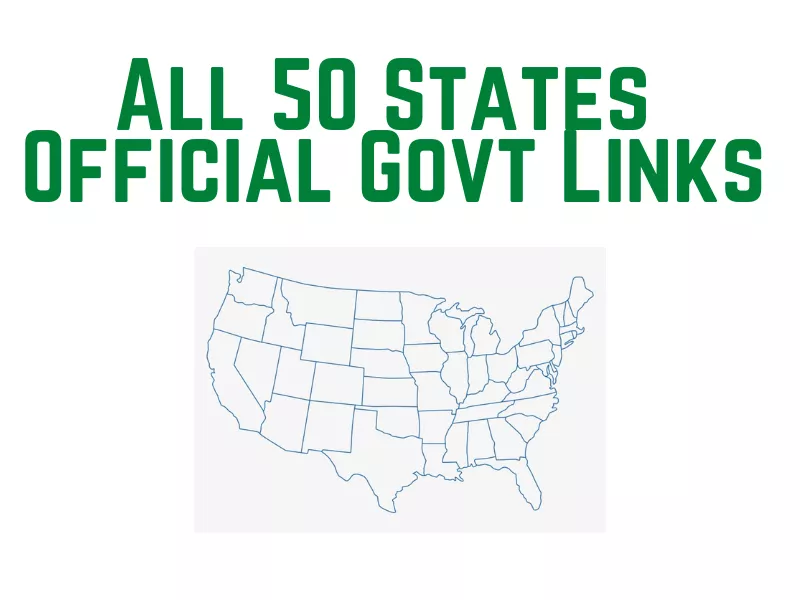 All 50 States Official Govt Links