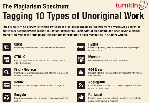10 Types of Plagiarism Graphic 